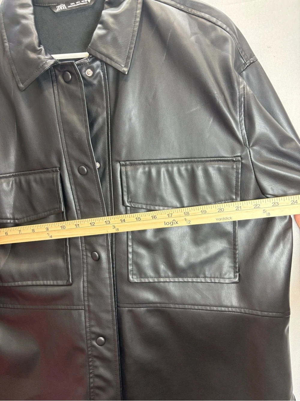 Zara faux fit relaxed
